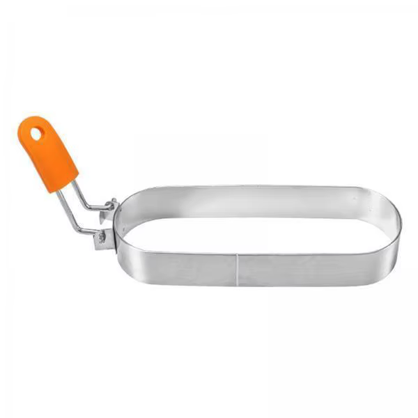 Anillo para freír huevos de acero inoxidable sobre sartén