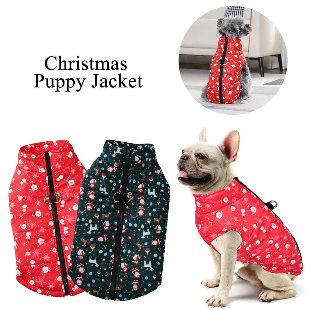 Chaqueta impermeable para perros pequeños y medianos con cremallera - imagen 5