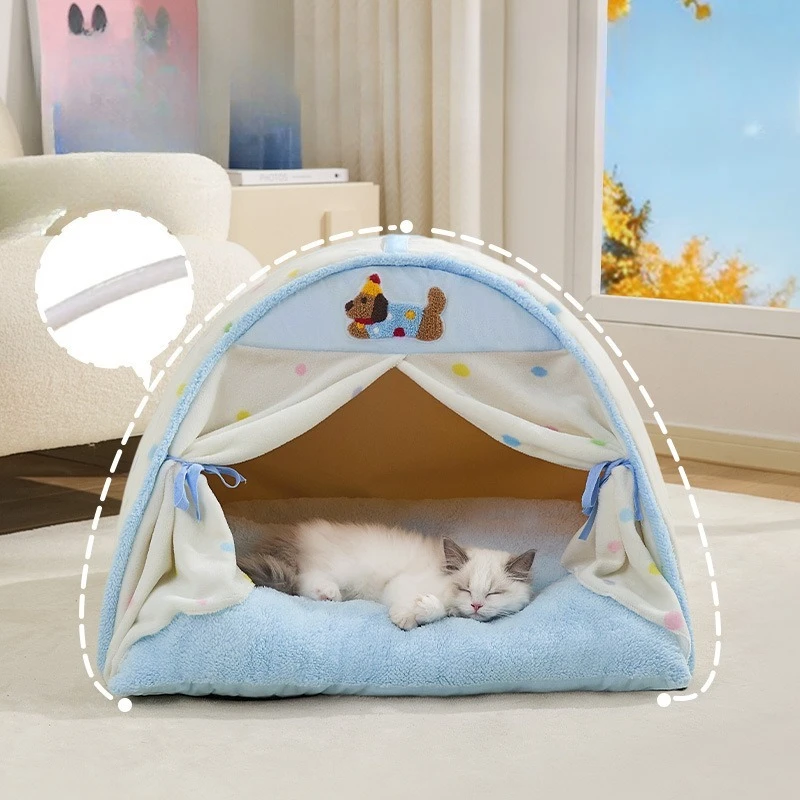 Cama nido para perros pequeños y cachorros – Casa 4 estaciones - imagen 4