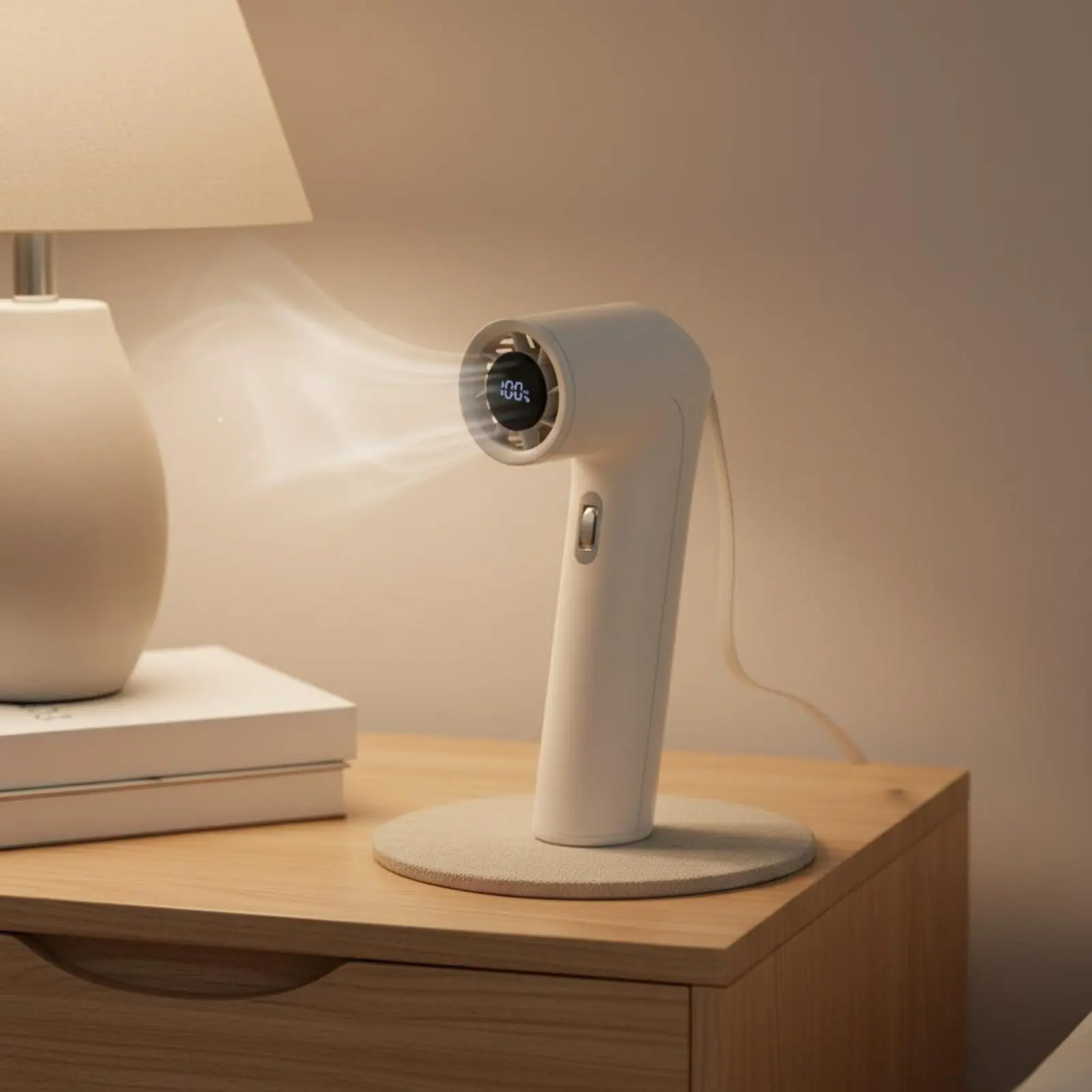 Ventilador portátil silencioso para gatos y perros, carga Tipo-C - imagen 3