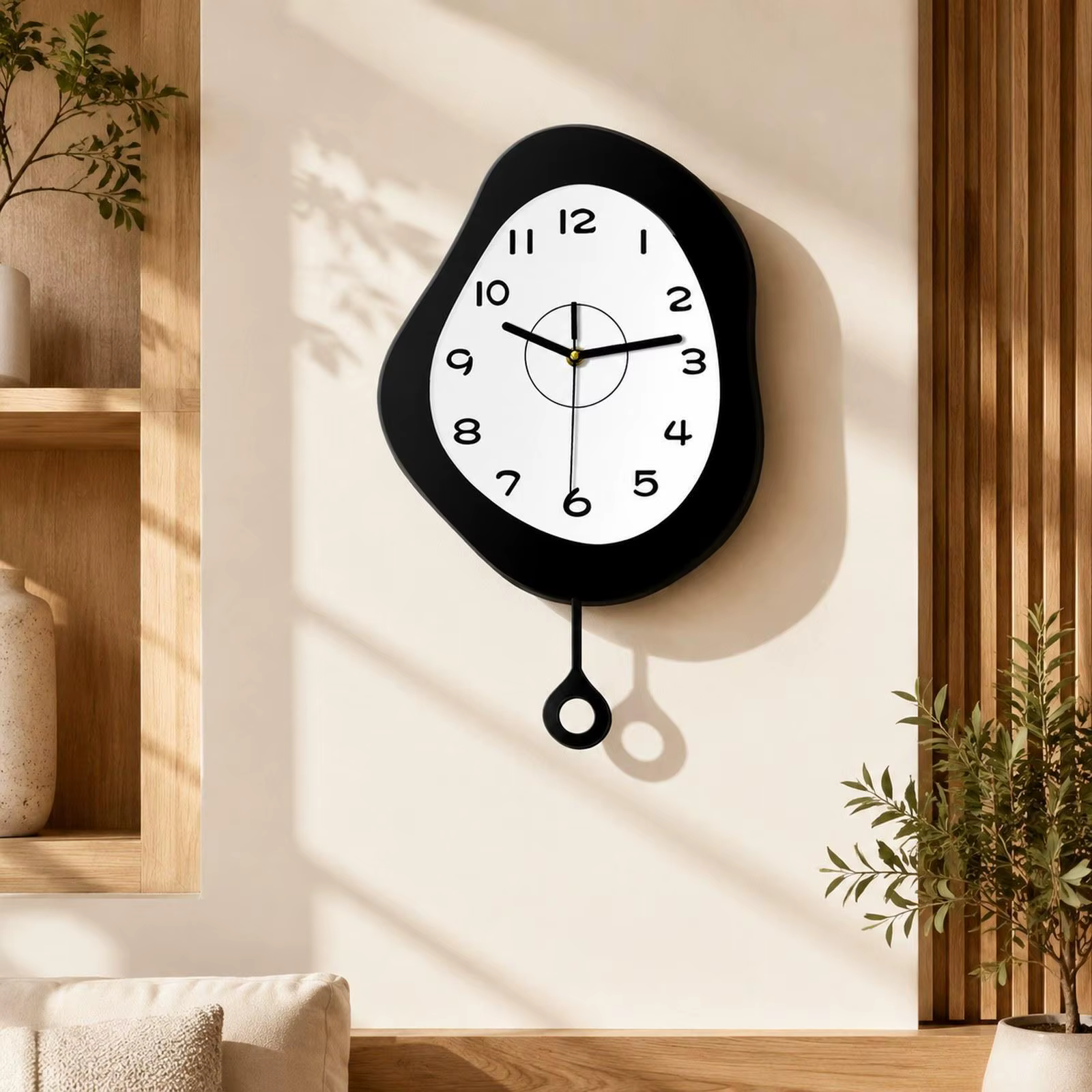 Reloj de pared silencioso sin tictac moderno decorativo hogar
