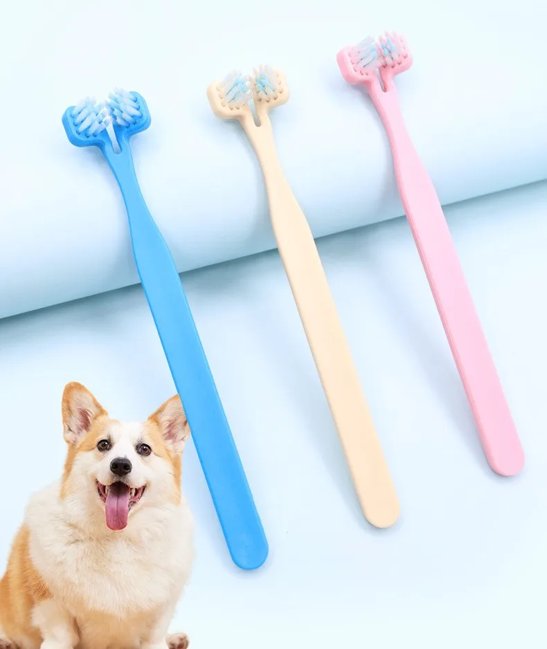 Cepillo de dientes para perros con doble cara