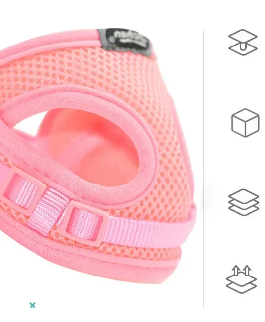 Collar de malla en uso