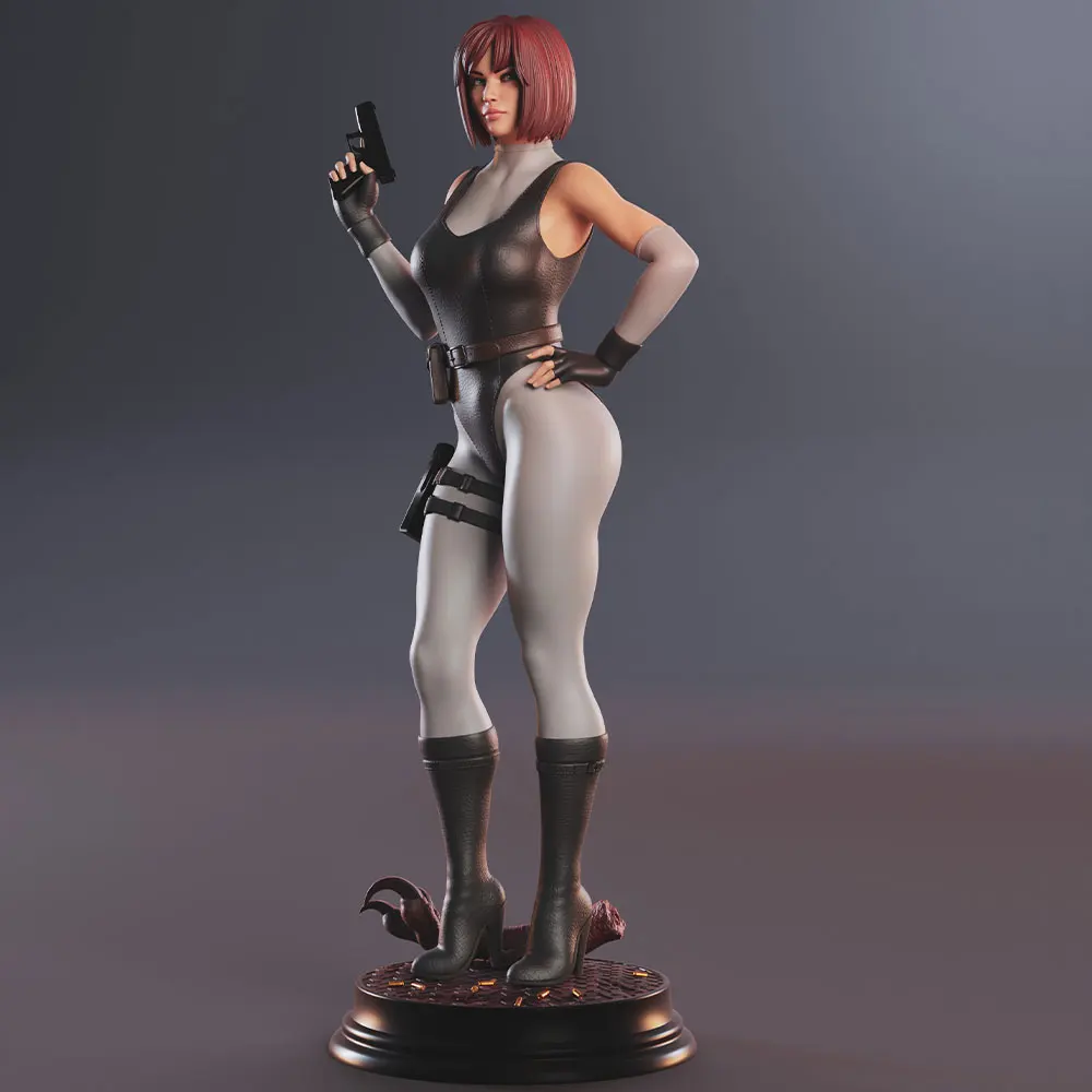 Figura de personaje de anime 3D gris para decoración de habitación - imagen 5