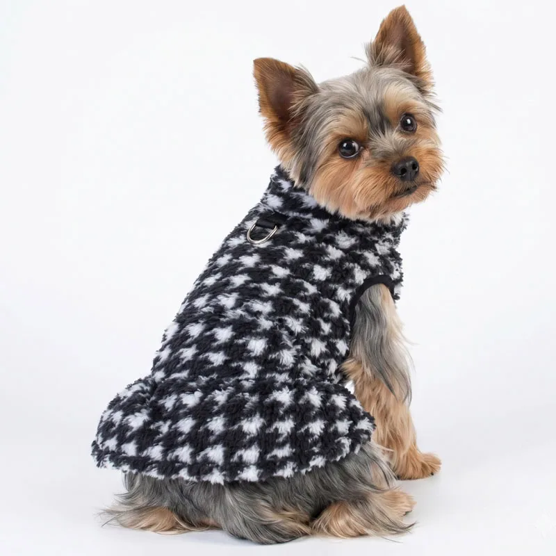 Vestido con capucha de forro polar para perros pequeños - imagen 4