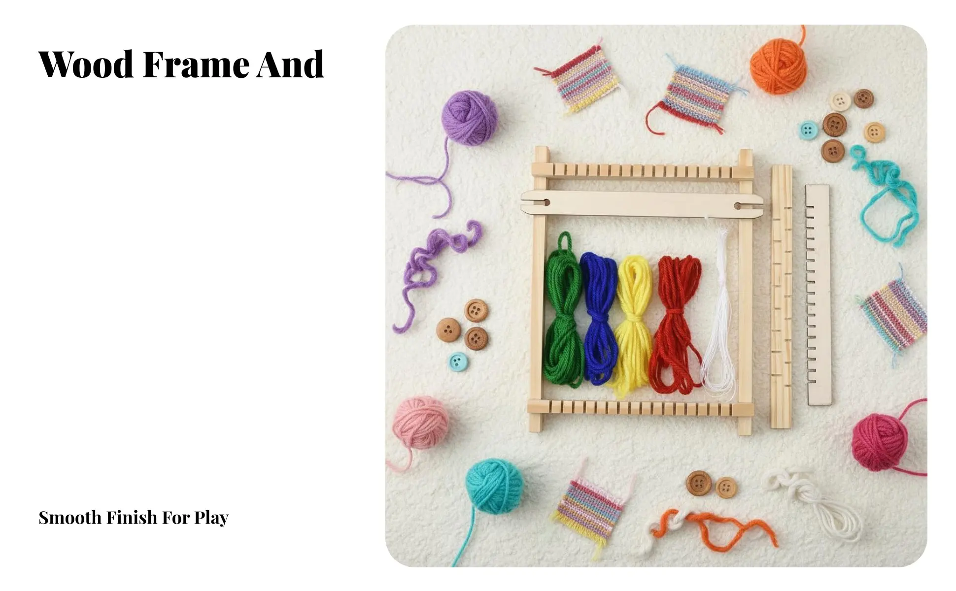 Kit de telar de madera para tejer, juego educativo para niños, para principiantes