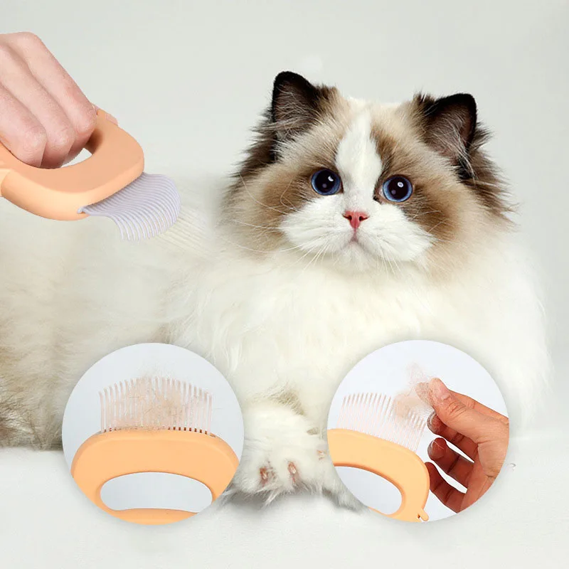 Peine deslanador para gatos y perros: púas que quitan pelo suelto - imagen 2