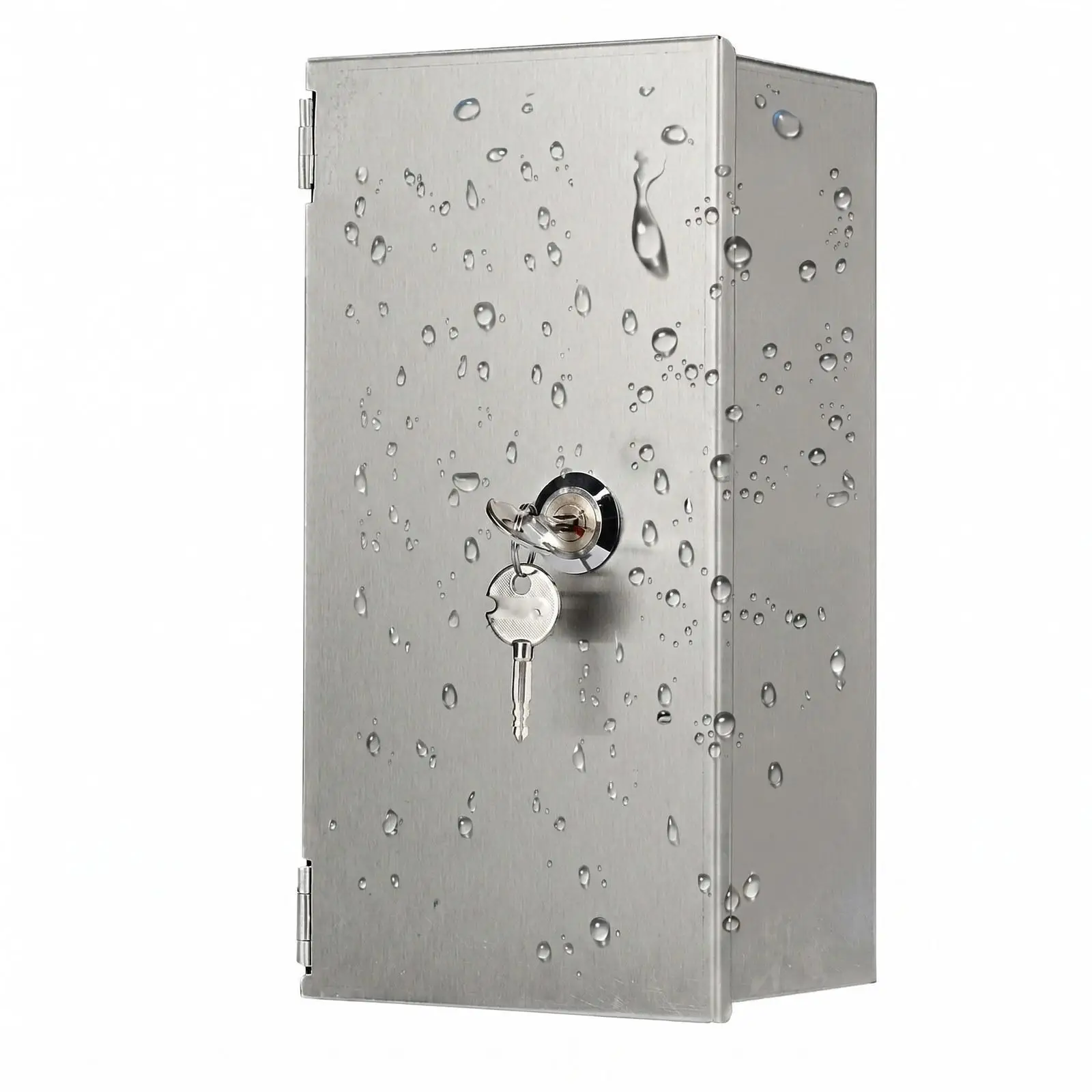 Caja protectora de acero inoxidable con cerradura