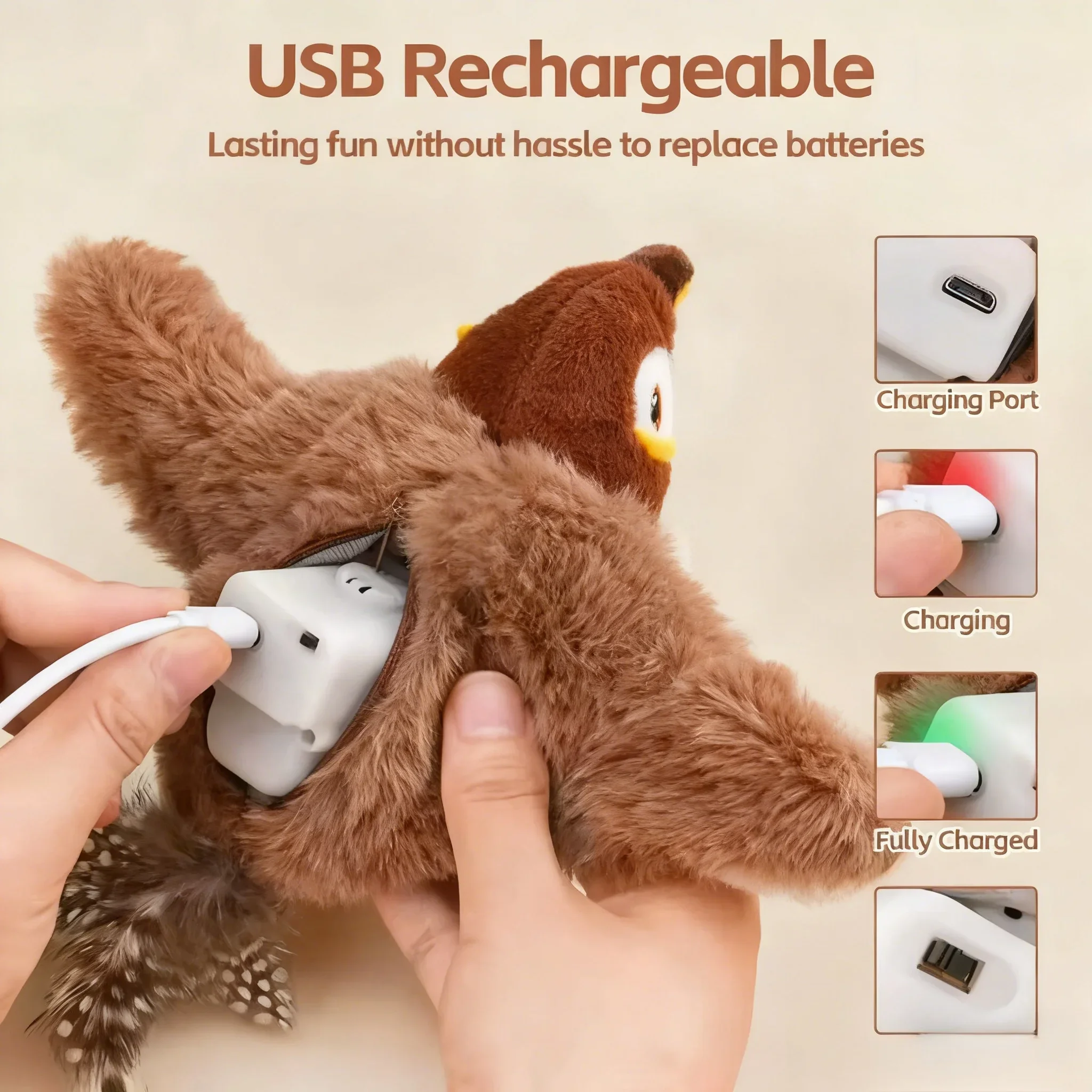 Juguete para gatos y perros recargable