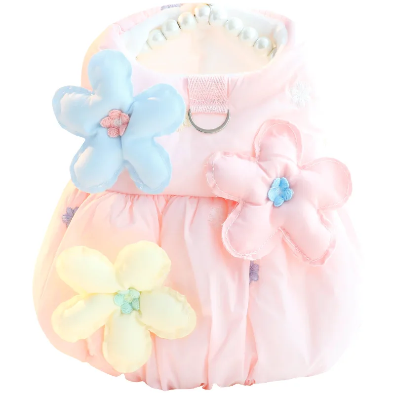 Vestido Princesa Floral para Perros Pequeños e Medianos - imagen 3