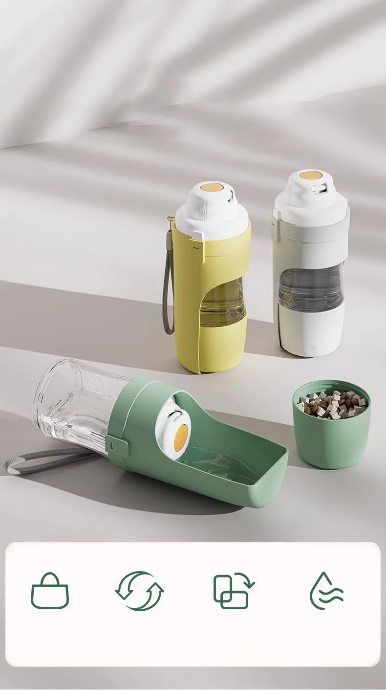 Bebedero portátil con taza desmontable
