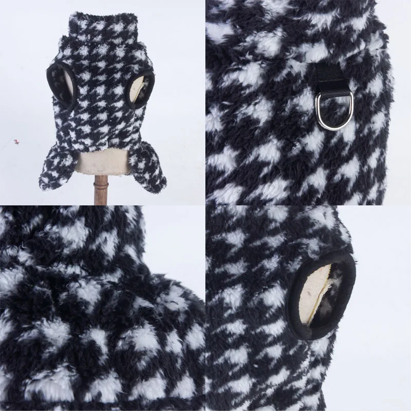 Vestido con capucha de forro polar para perros pequeños - imagen 2
