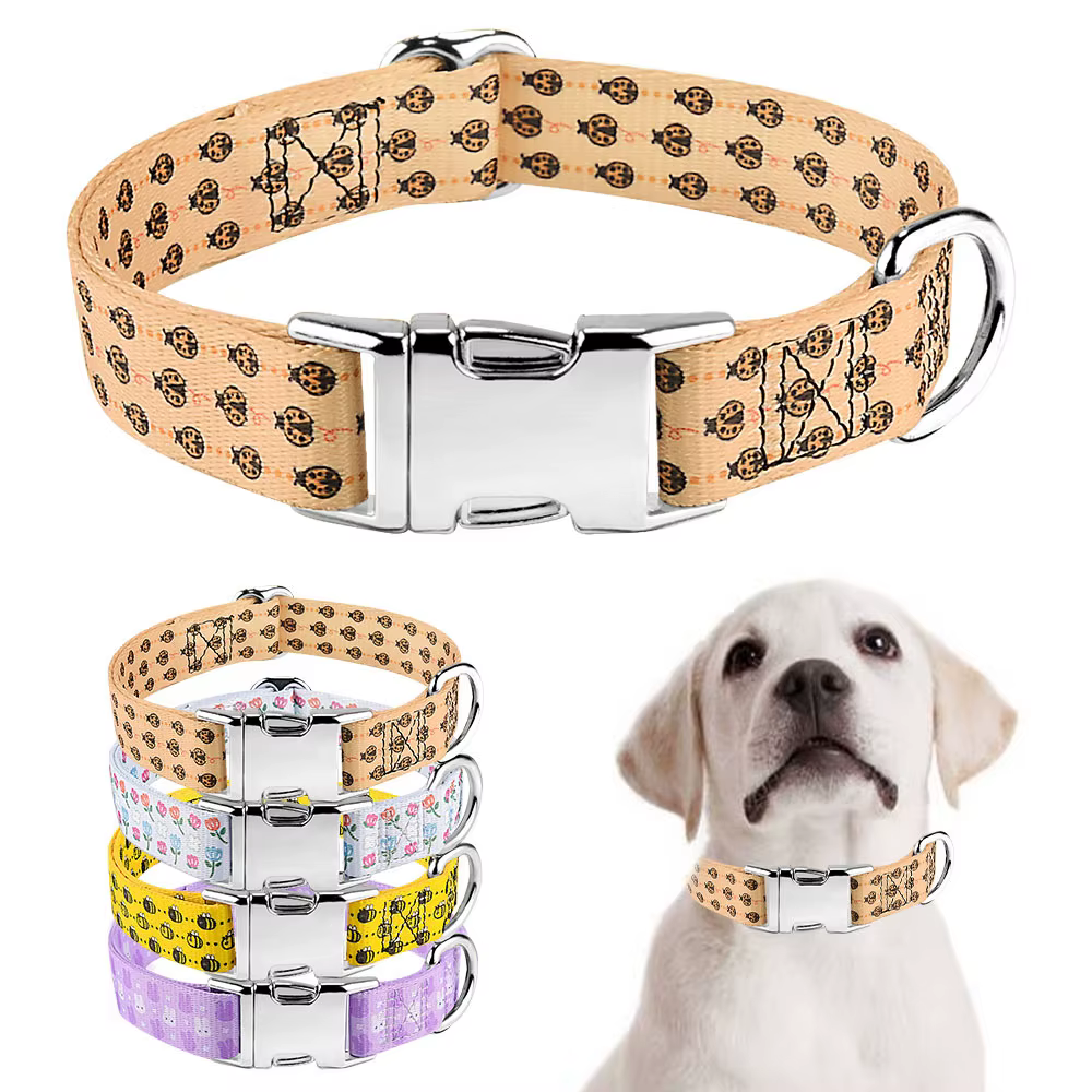 Collar para mascotas con estampado de dibujos animados