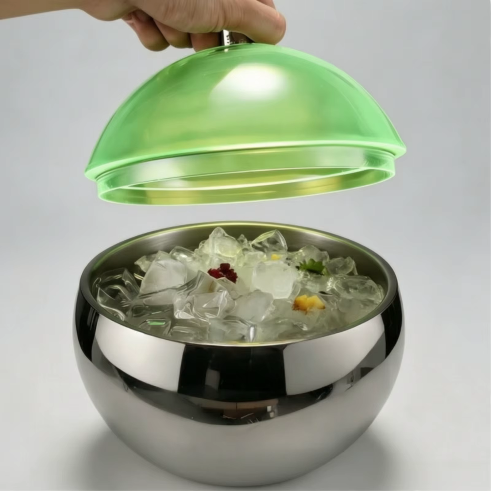 Sferische ijs emmer met deksel – Voedselveilig en elegant design - imagen 5