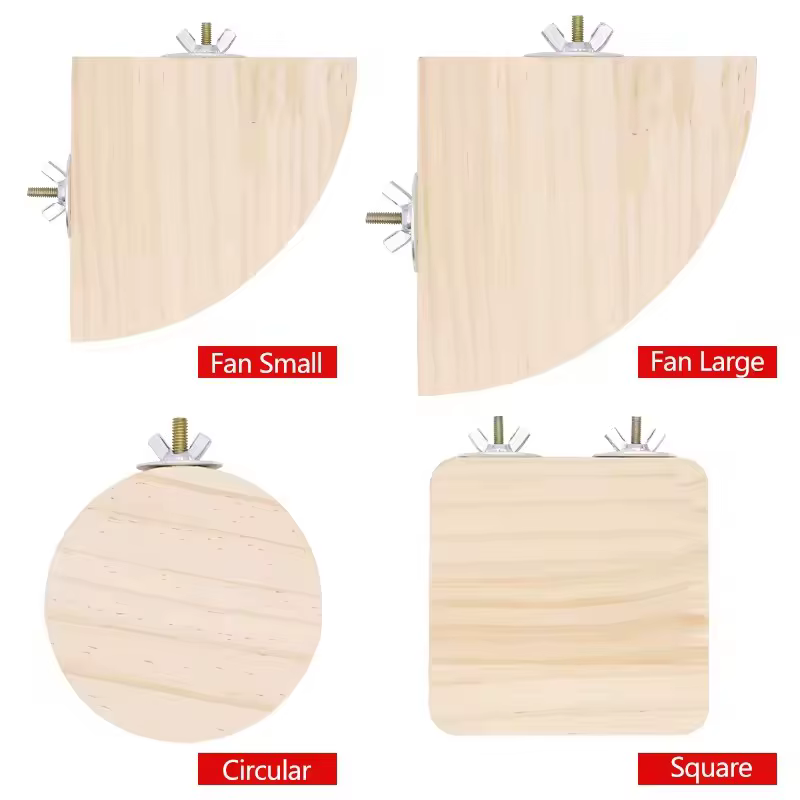 Percha de madera colgante para pájaros y loros