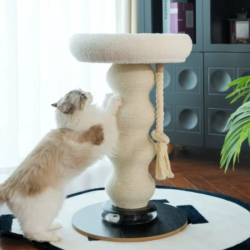 Rascador para Gatos con Plataforma de Observación y Cama - imagen 4
