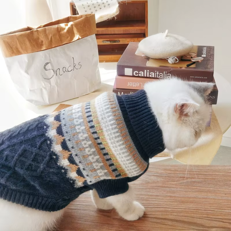Suéter de Invierno para Perro y Gato – Punto a Rayas - imagen 5