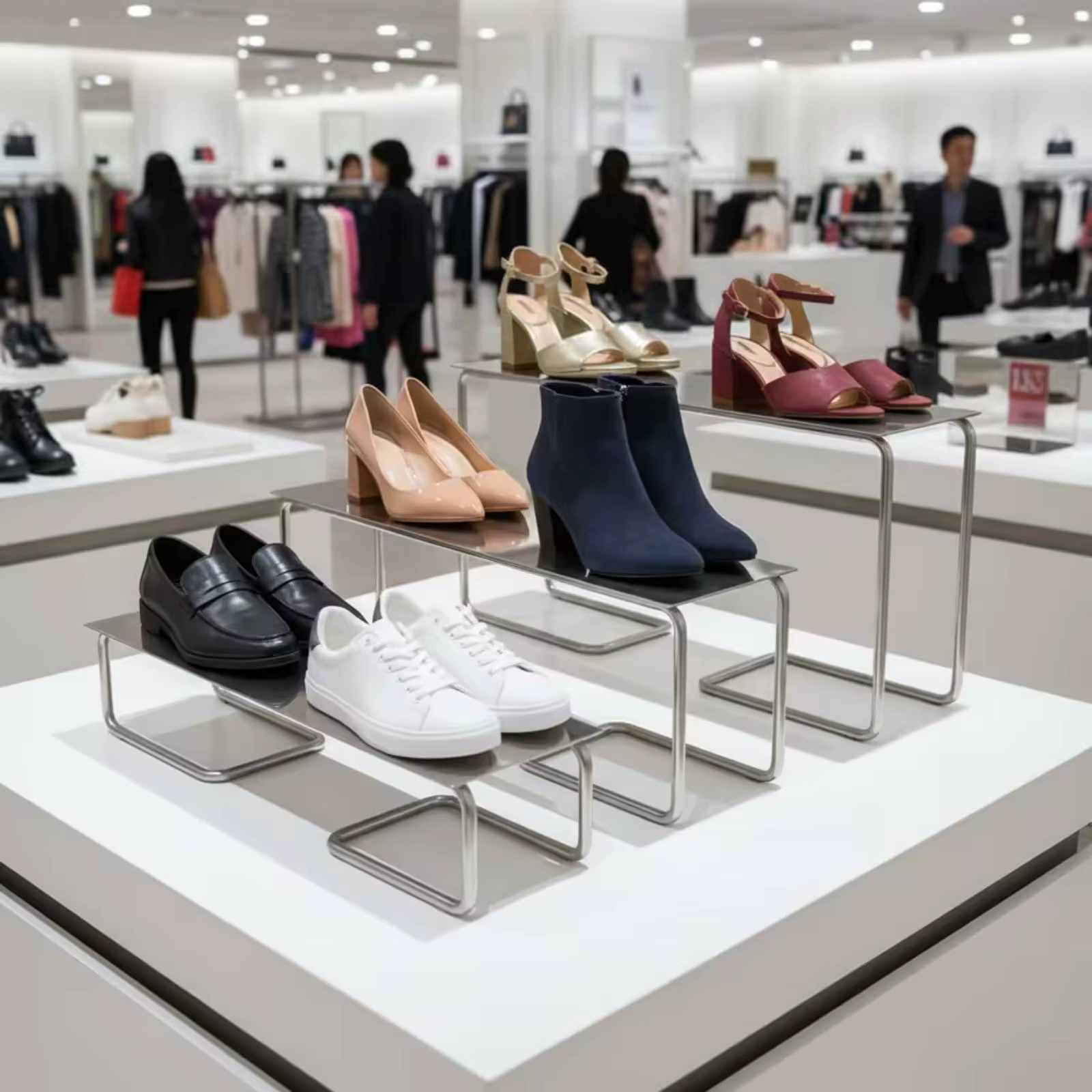 Exhibidor de zapatos forma U para perros y gatos en acero - imagen 2