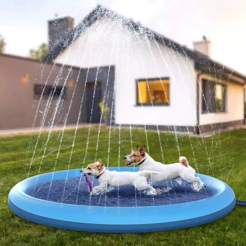 Alfombra rociador inflable para perros – Piscina de juegos - imagen 4