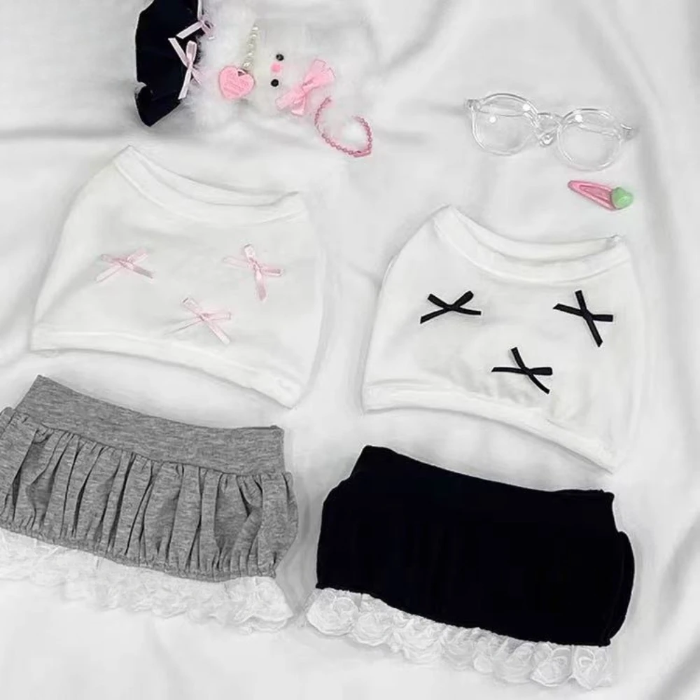 Vestido para perro pequeño con lazo y encaje detalle