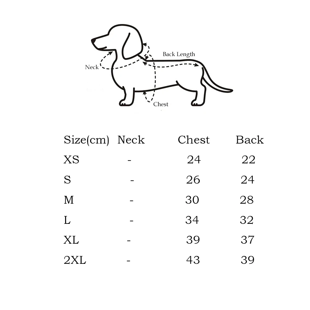Camiseta base blanca suave para perros salchicha ABQP