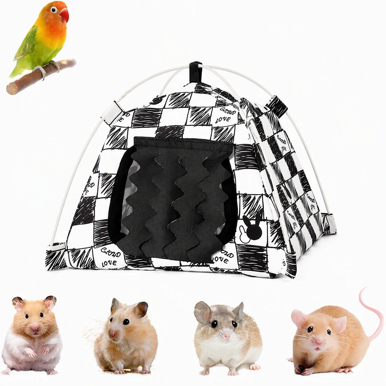 Casa tienda para hámster y ratas – Cama escondite fácil de limpiar - imagen 5