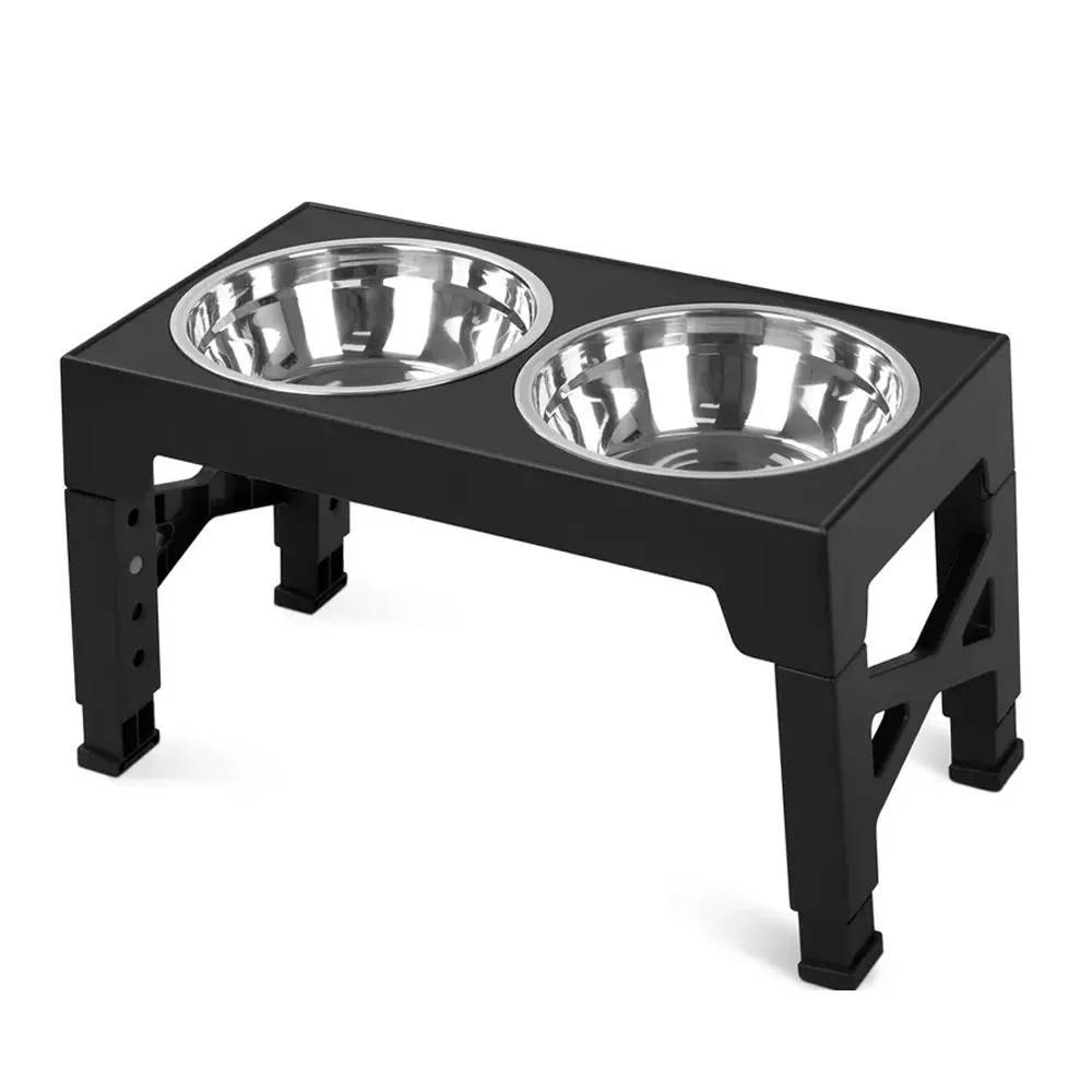 Cuenco elevado en soporte ajustable