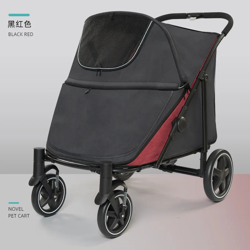 Carrito de paseo con ruedas para perros y gatos medianos y grandes - imagen 5
