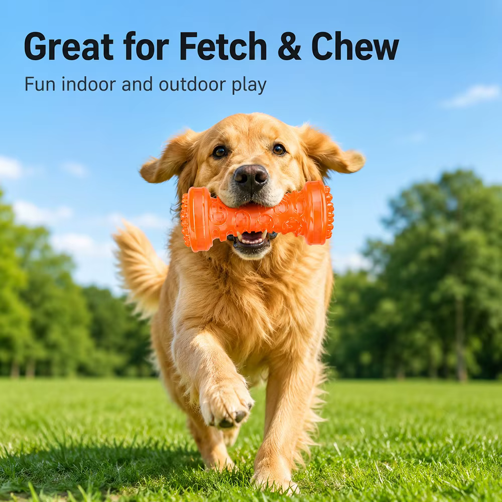Juguete masticable apto para perros con sonido: hueso ideal cachorros - imagen 2