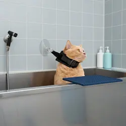 Correa resistente para baño con soporte de succión para perros y gatos