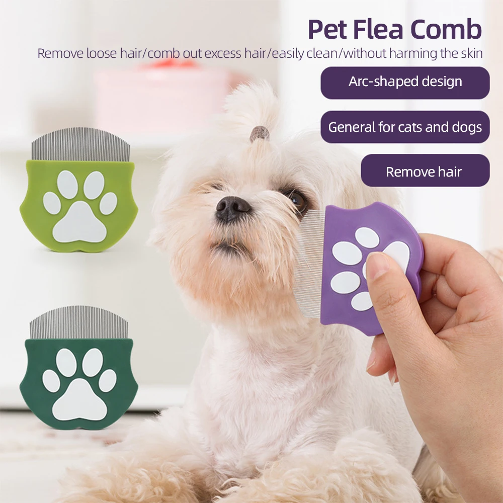 Peine antipulgas curvo para gatos y perros: desenreda sin tirones - imagen 5