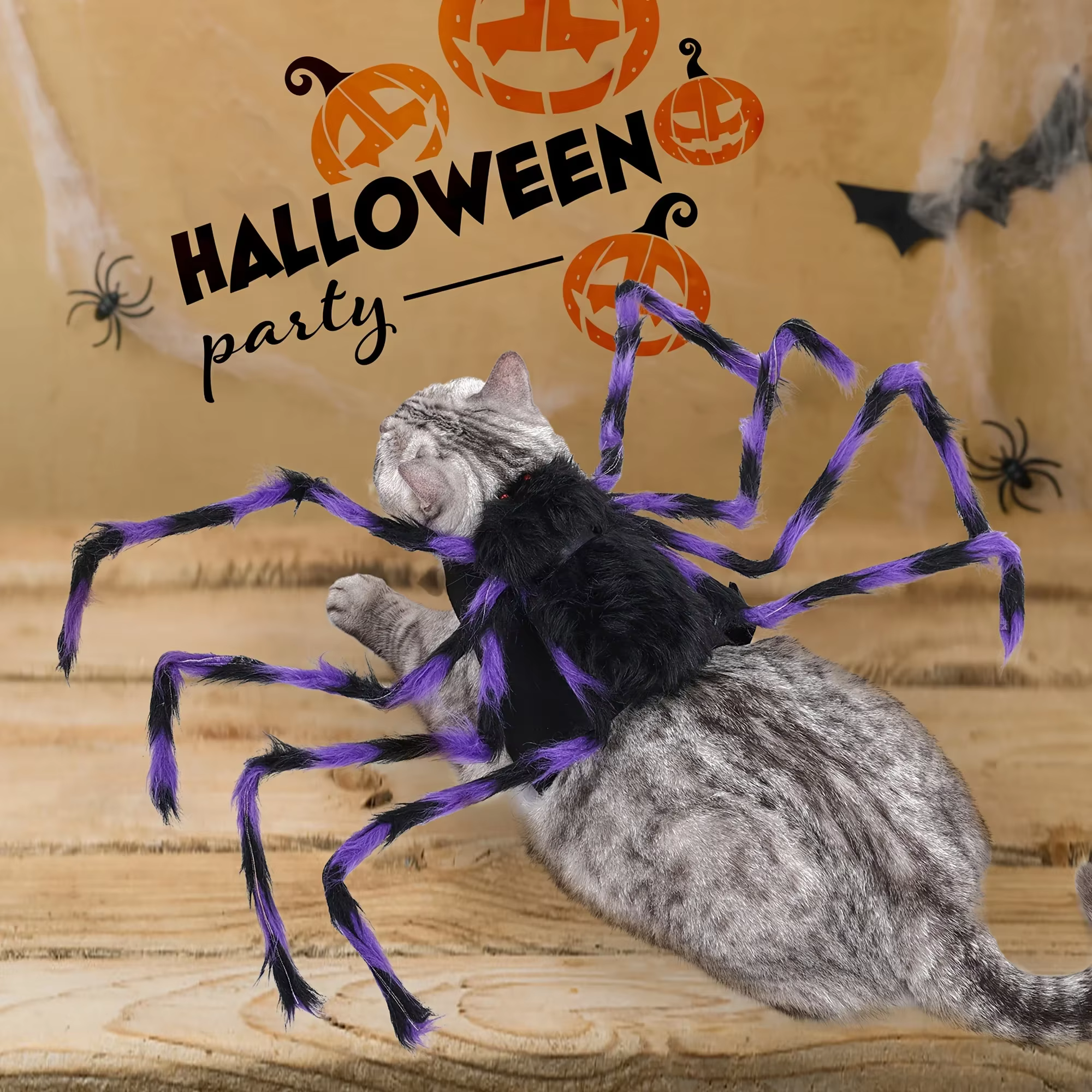 Disfraz de araña para perro pequeño o gato