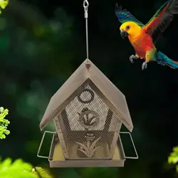 Comedero vintage metálico para pájaros silvestres – Jardín y balcón