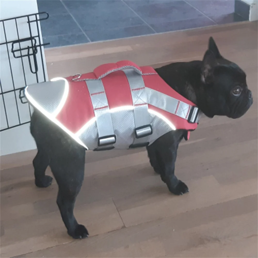 Chaleco salvavidas con asa y anillo de tracción para perros pequeños - imagen 5