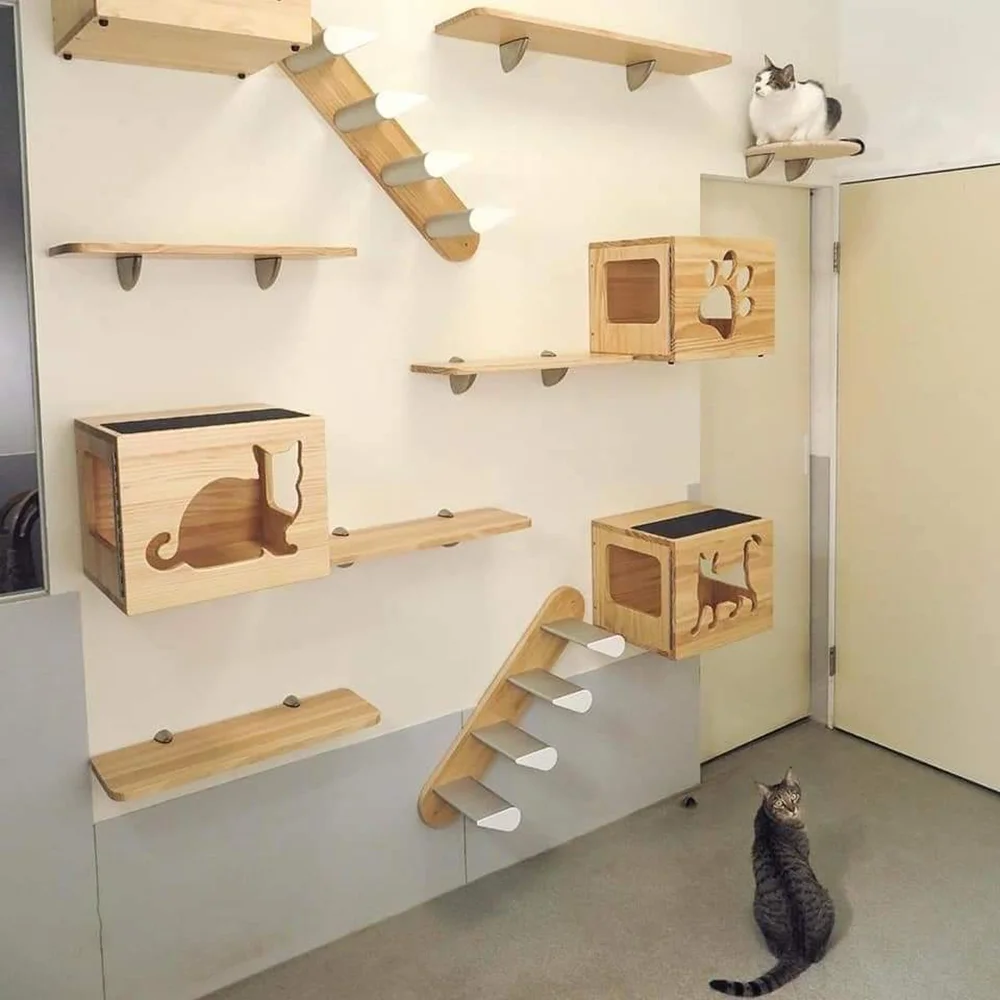 Piezas del estante y plataformas para gatos