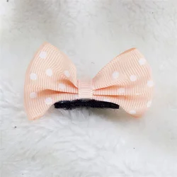 Pinzas para el pelo con lazo de lunares para perros y gatos