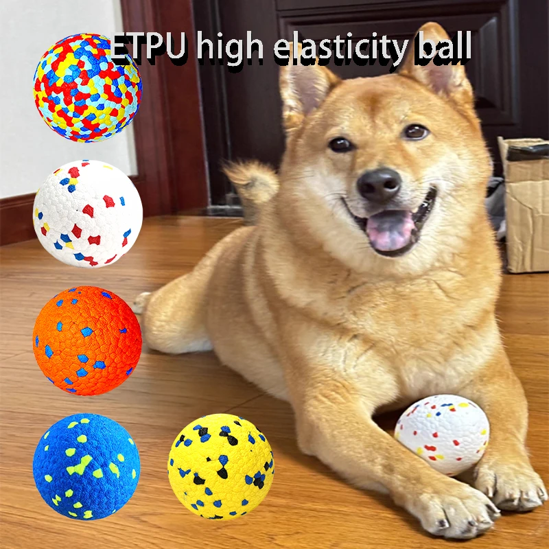 Pelota de juguete ETPU azul para perros