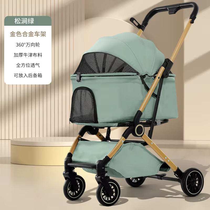 Carrito Plegable para Perros y Gatos – Transporte Seguro - imagen 2