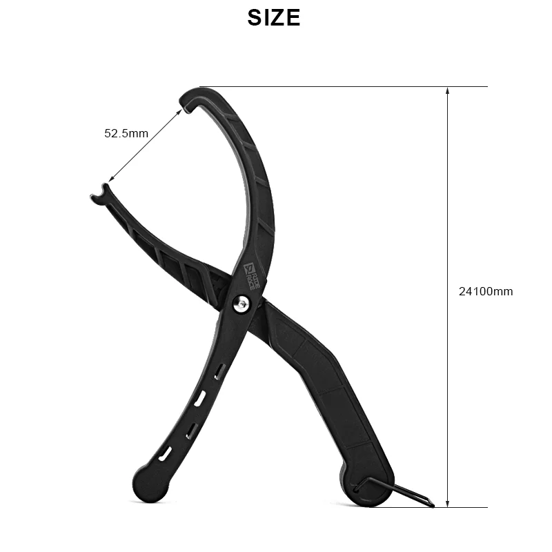 Pinza RIDERACE en uso para desmontar cubierta