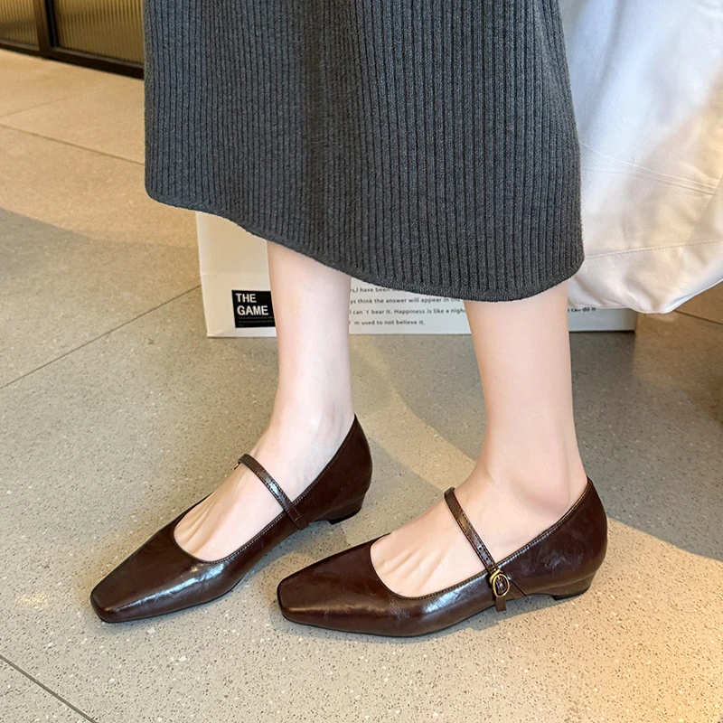 Zapatos Mary Jane Cuero Mujer Talla Grande 45 – Cómodos - imagen 5