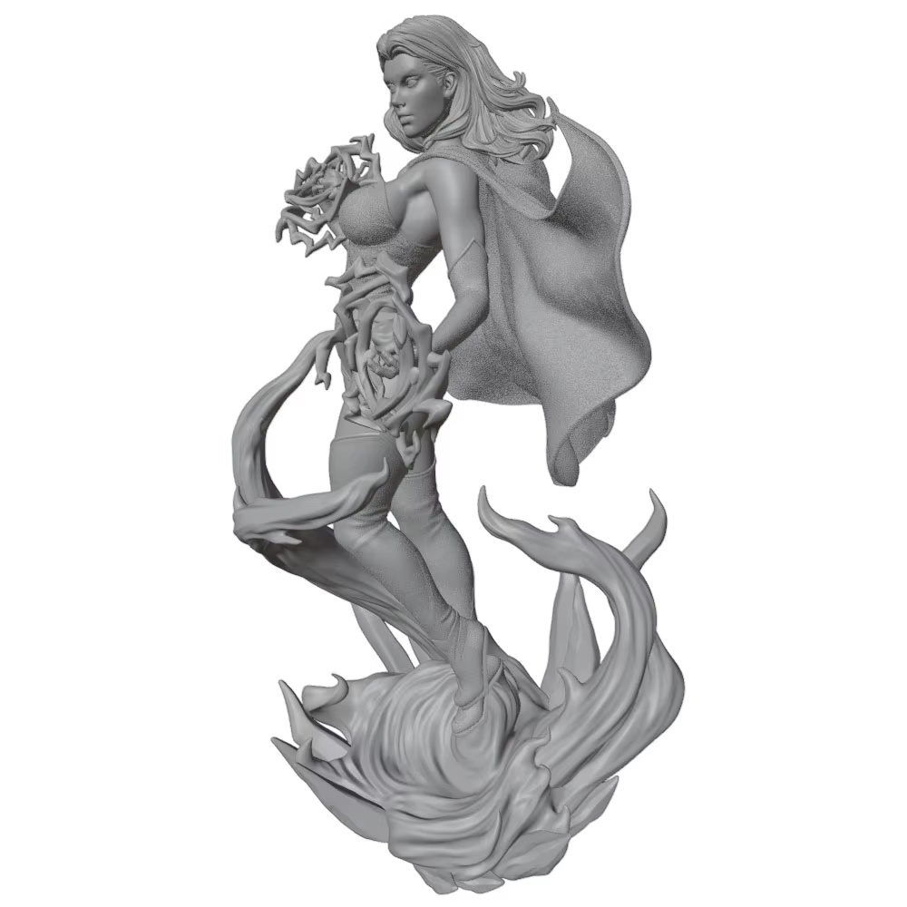 Figura de resina 1/24 de chica anime – Coleccionable sin pintar para decoración - imagen 3