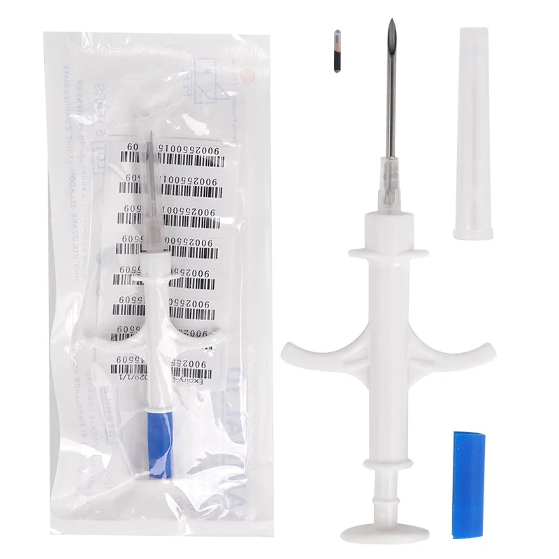 Envase con varias jeringas de microchip