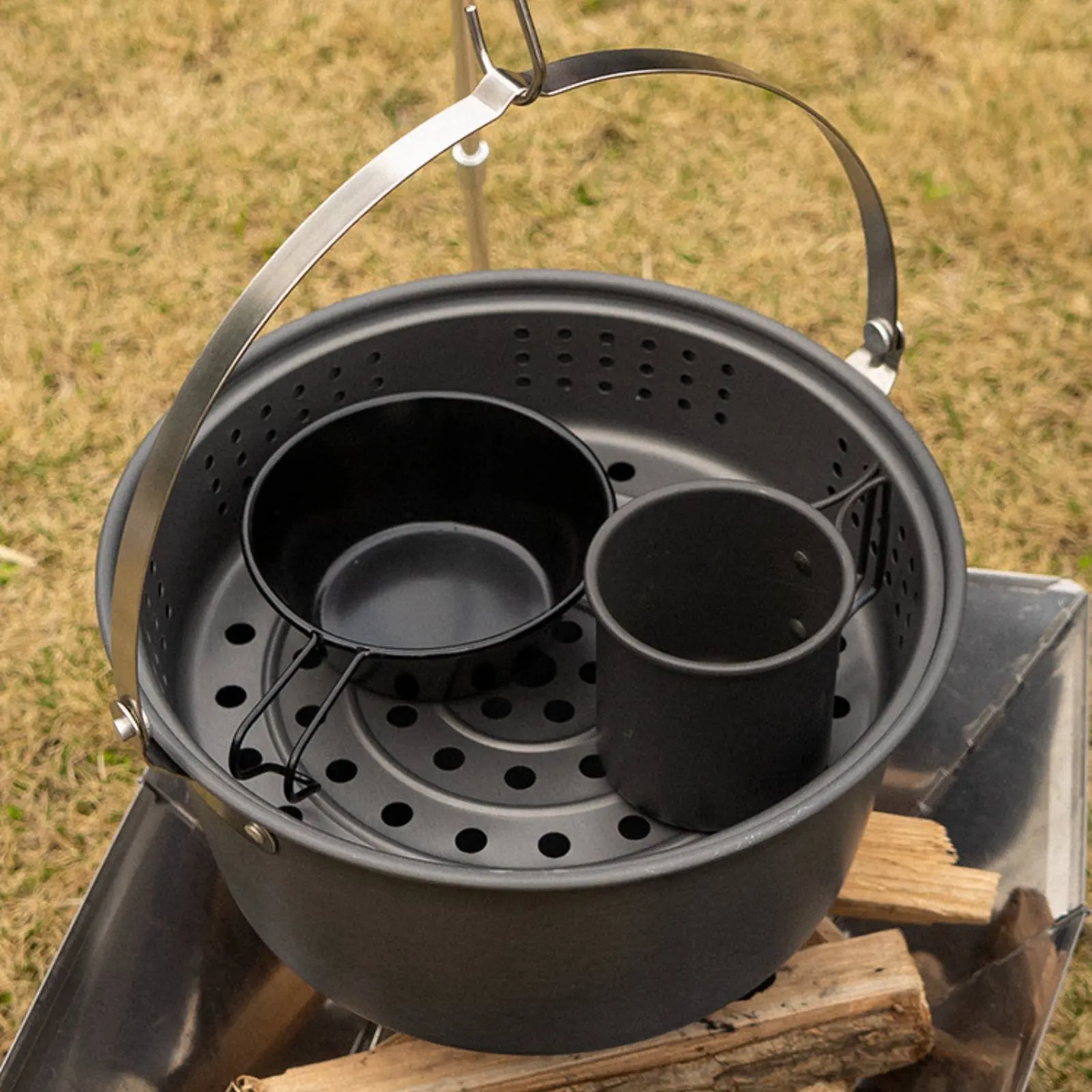 Olla colgante ultraligera antiadherente para gatos y perros camping - imagen 5