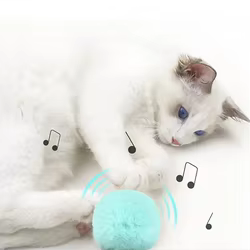Pelota interactiva con catnip para gatos: juguete sonoro