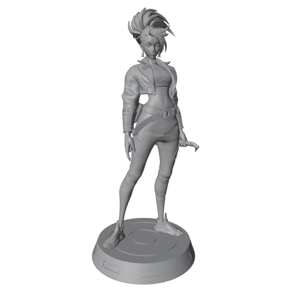 Figura de personaje de anime 3D gris para decorar habitación - imagen 5