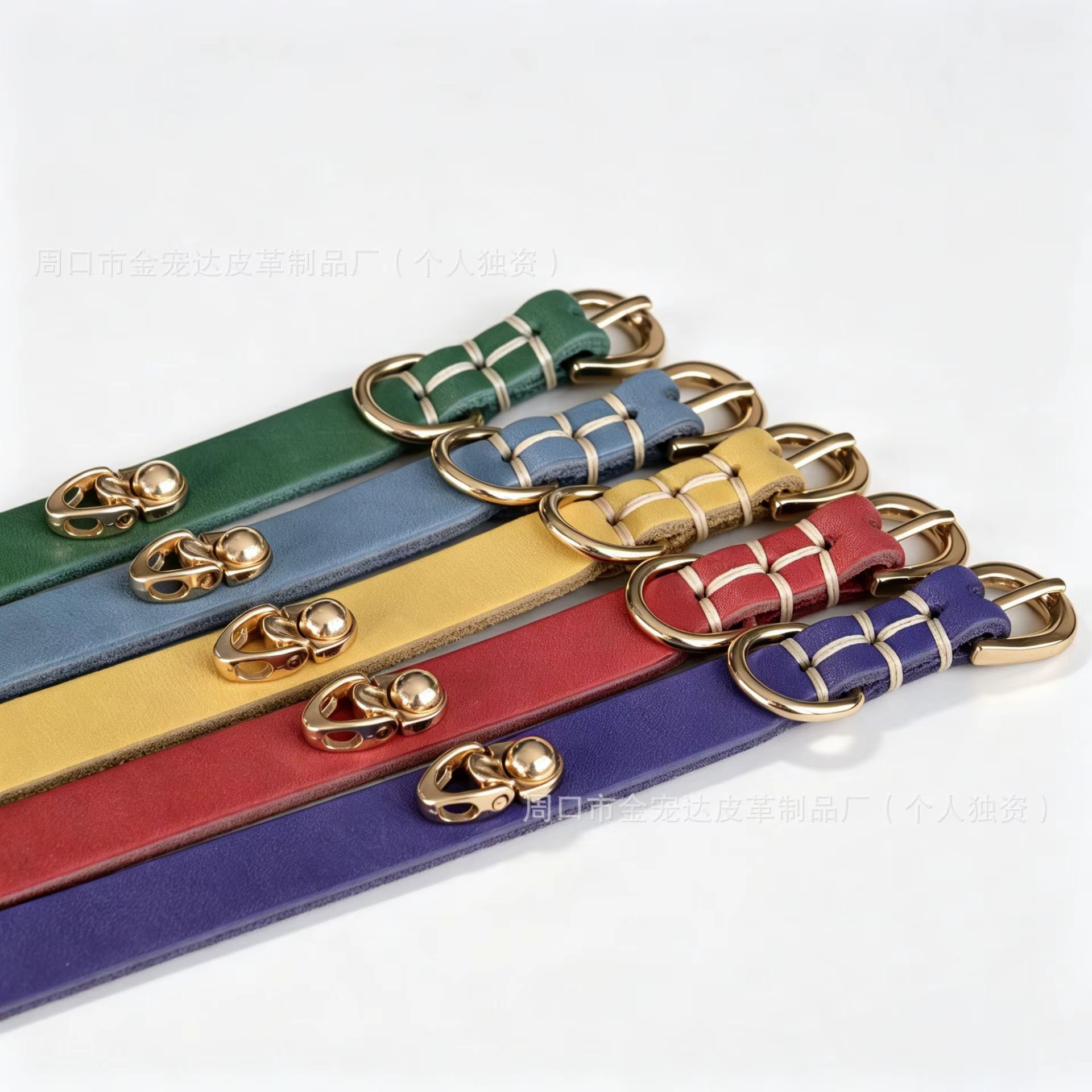 Collar cuero genuino para perros y gatos – Ajustable, antitirones - imagen 3