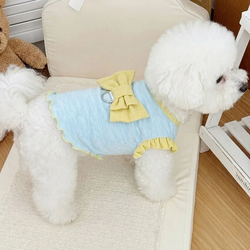 Sudadera con capucha para perros Shih Tzu, lazos azul y rosa - imagen 5