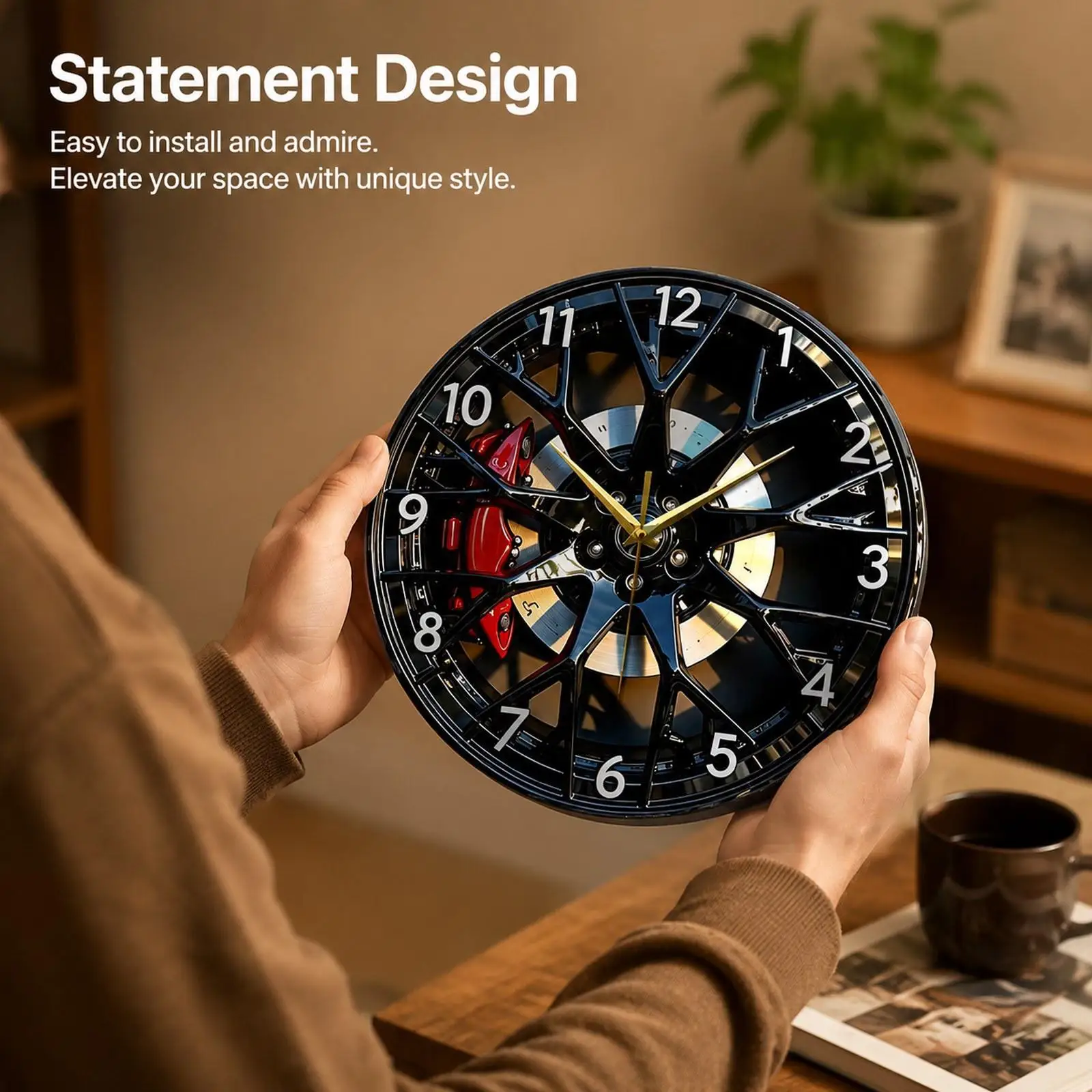 Reloj de pared silencioso para gatos y perros – diseño redondo - imagen 4