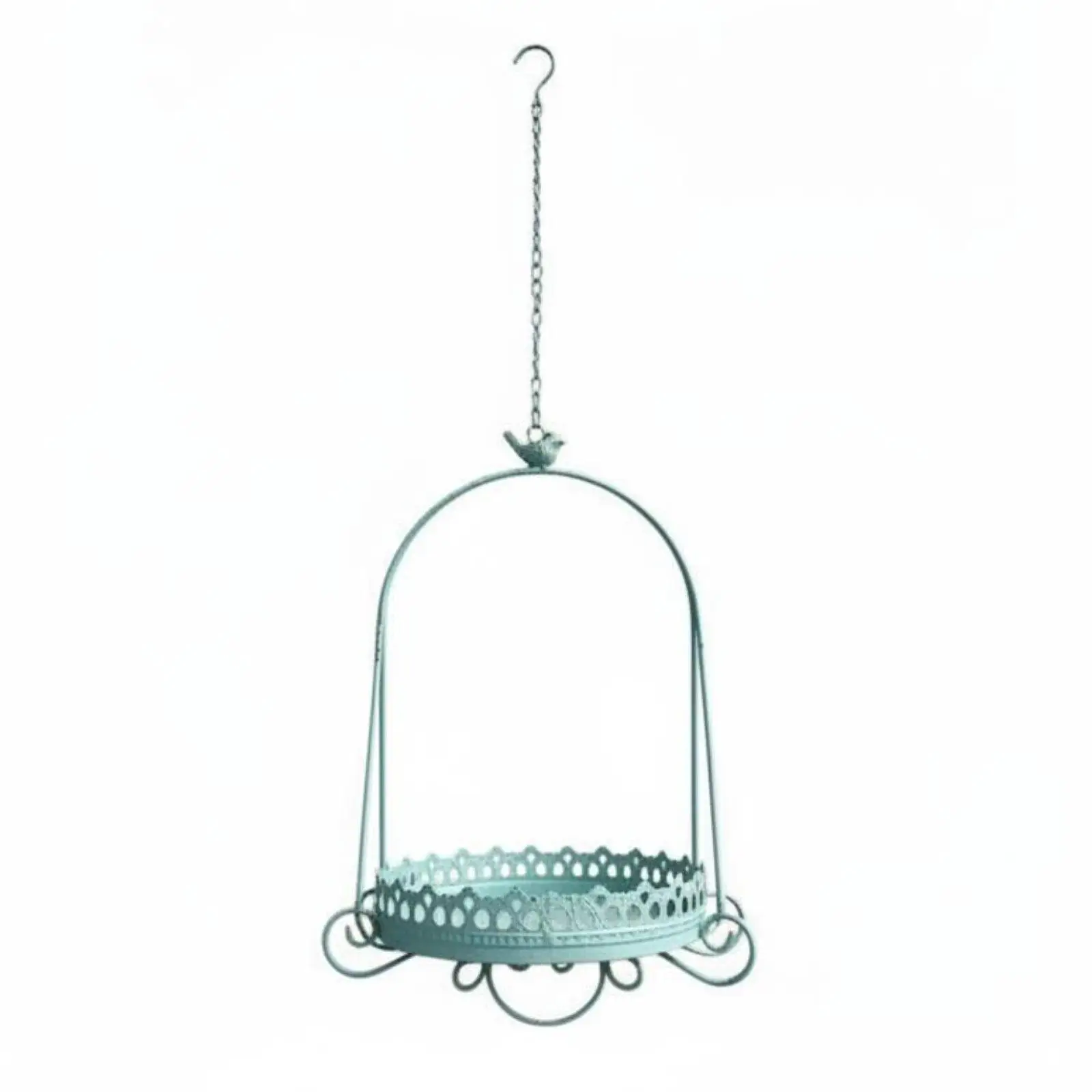 Cesta colgante de cadena para plantas y flores – Soporte estilo francés para balcones - imagen 2