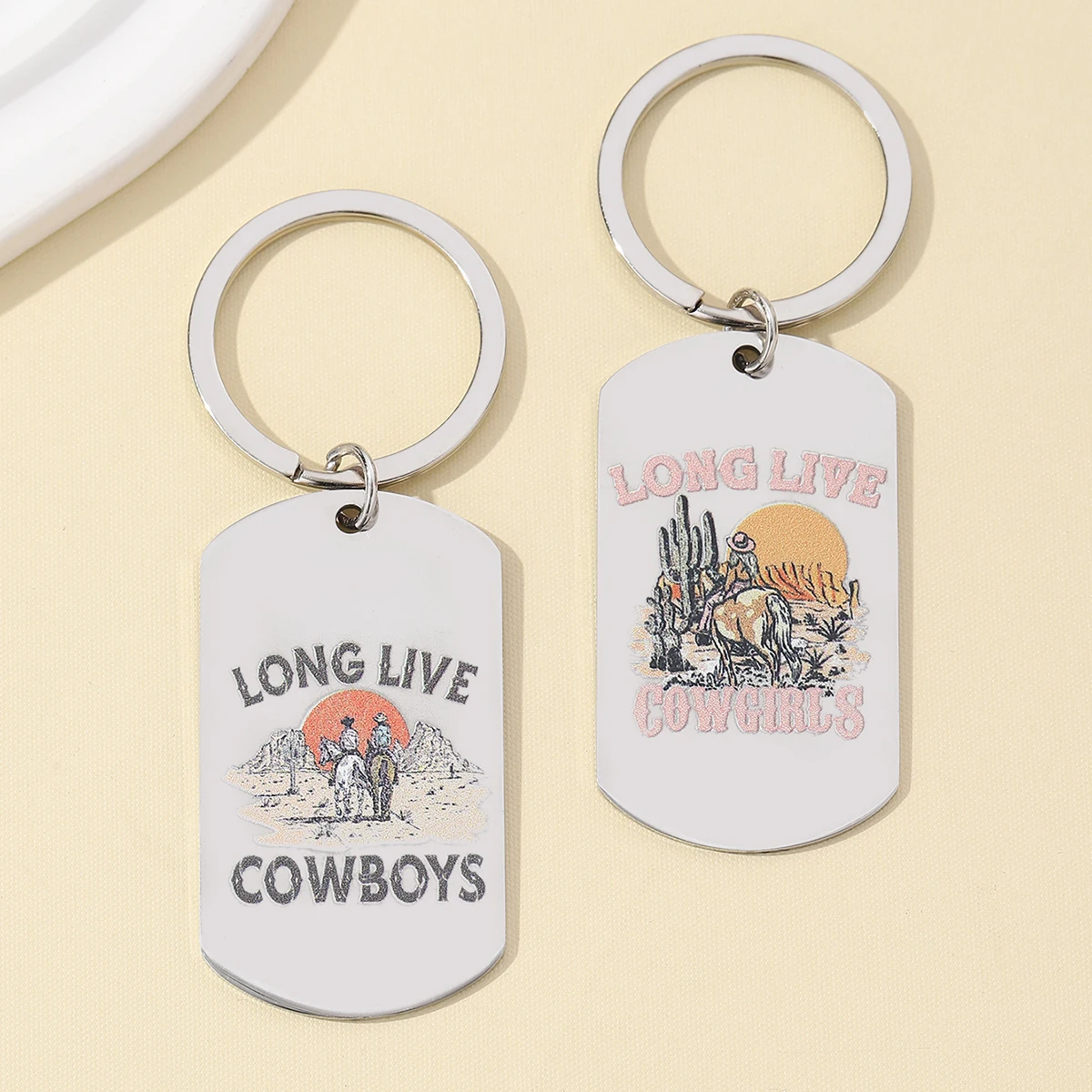 Detalle del llavero western con capucha